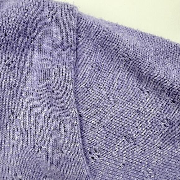 Boden Purple Pointelle Shirt - Picture 4 of 5